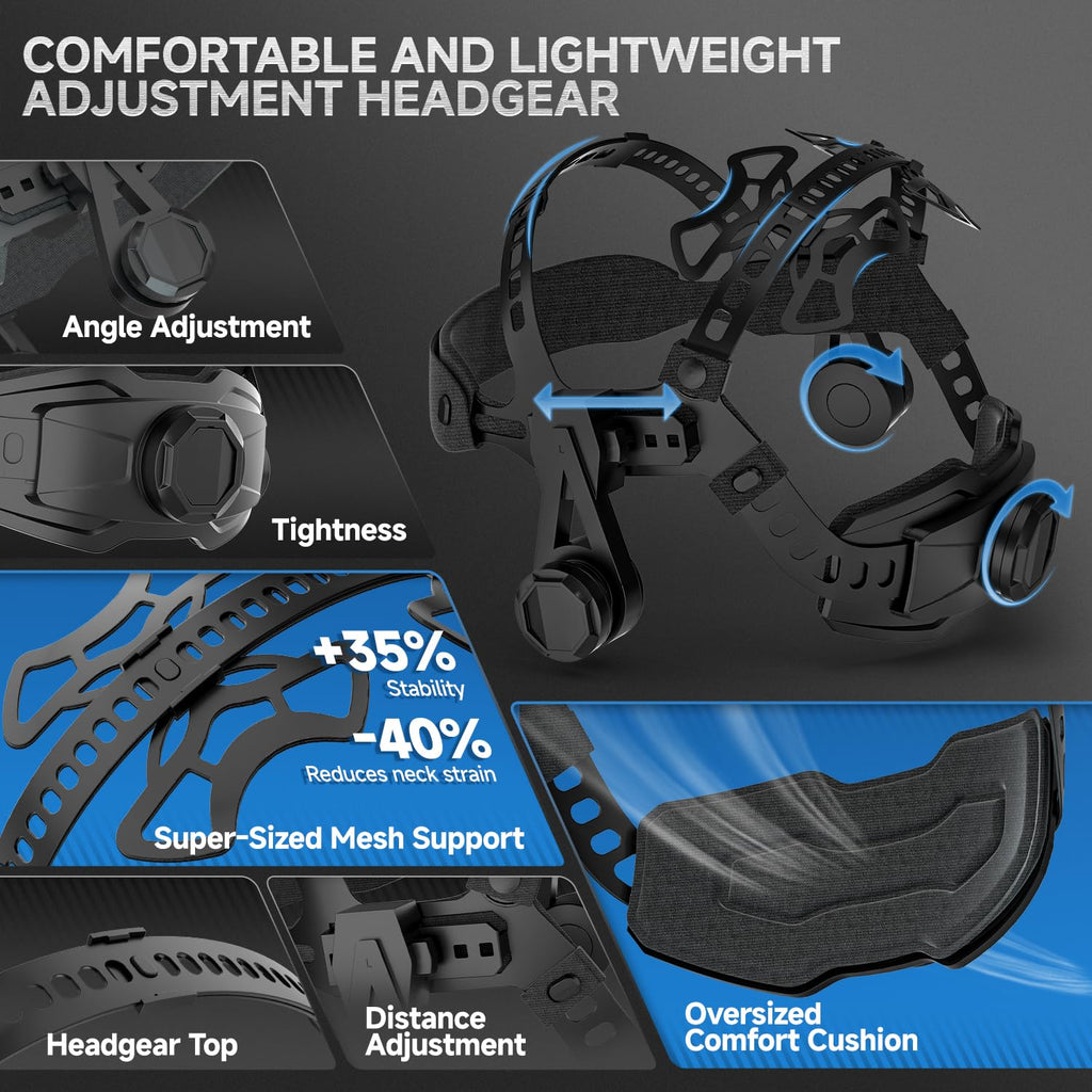 Auto Darkening Welding Helmet with Light D3932