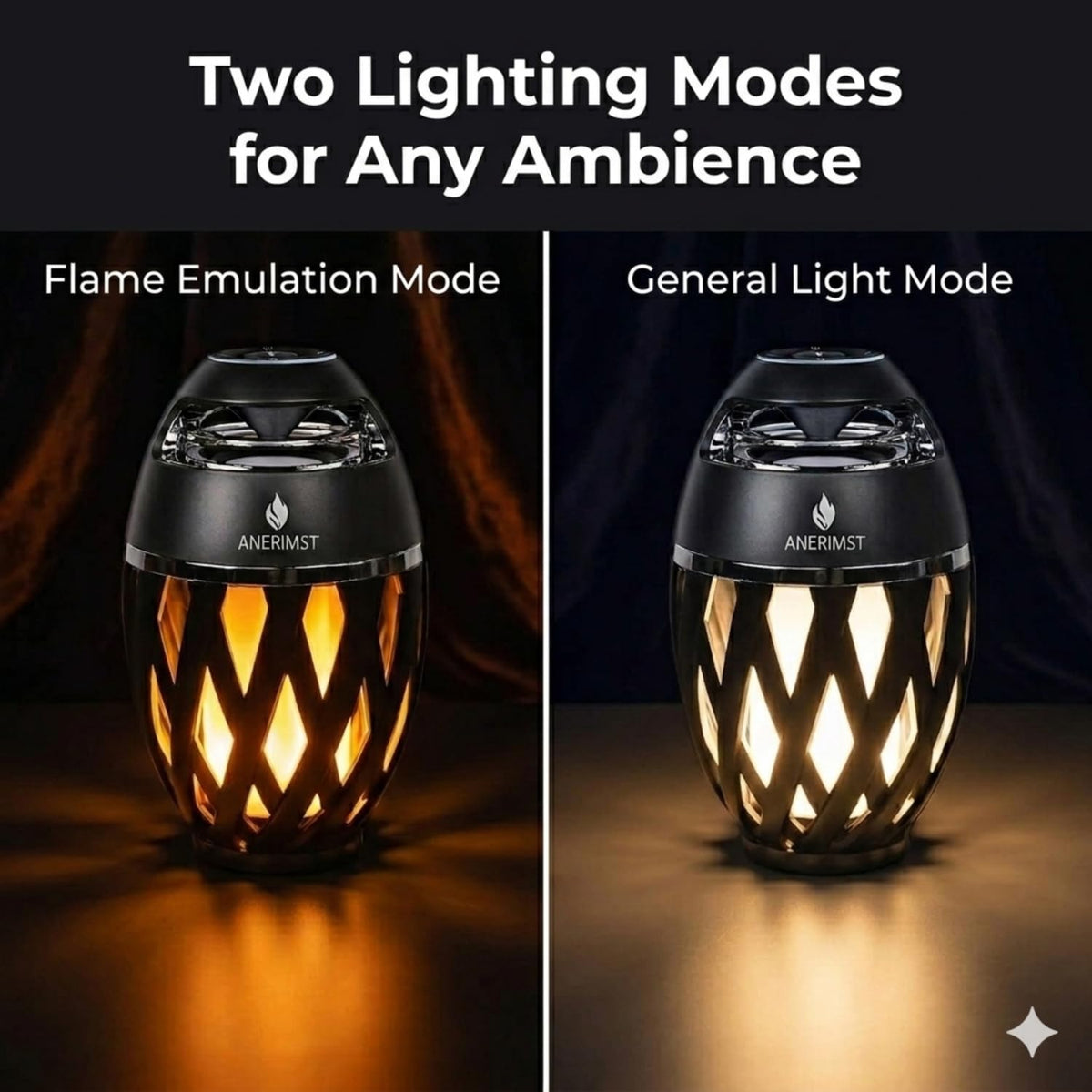 Black 2 Pack Waterproof Bluetooth Speaker with LED Torch Light S9972