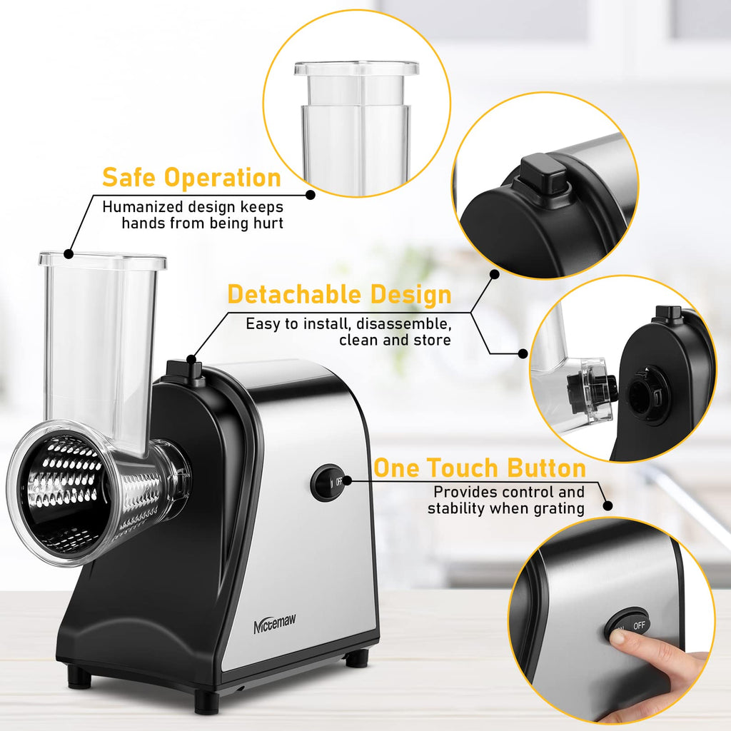 Electric Vegetable Cutter 500 W with 5 Cutting Drums O731
