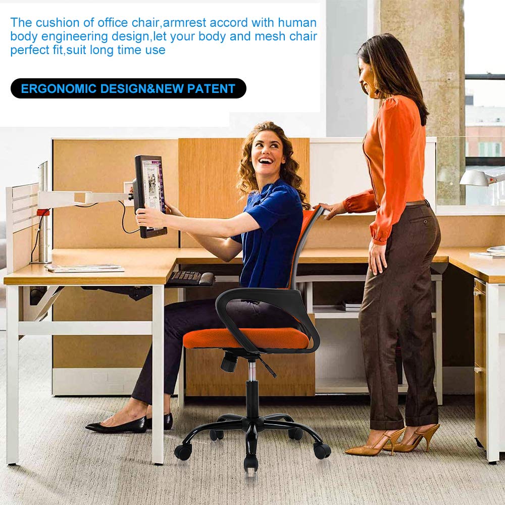 Ergonomic Mid Back Mesh Office Chair with Lumbar Support Q433924