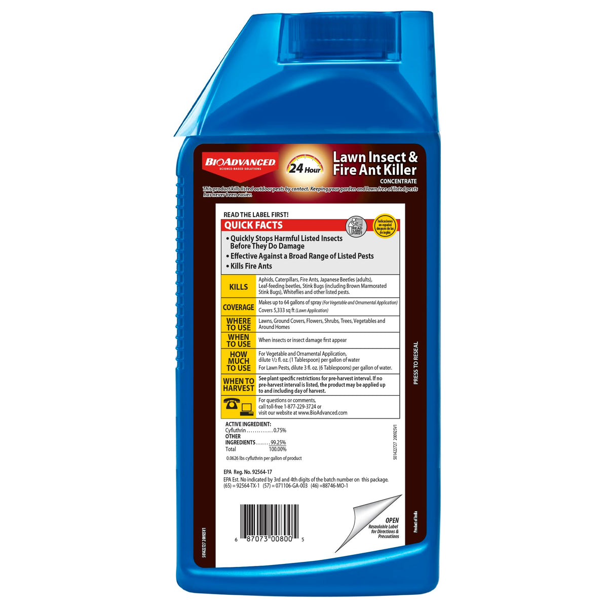 24 Hour Lawn Insect & Fire Ant Killer Concentrate 32 oz W63008