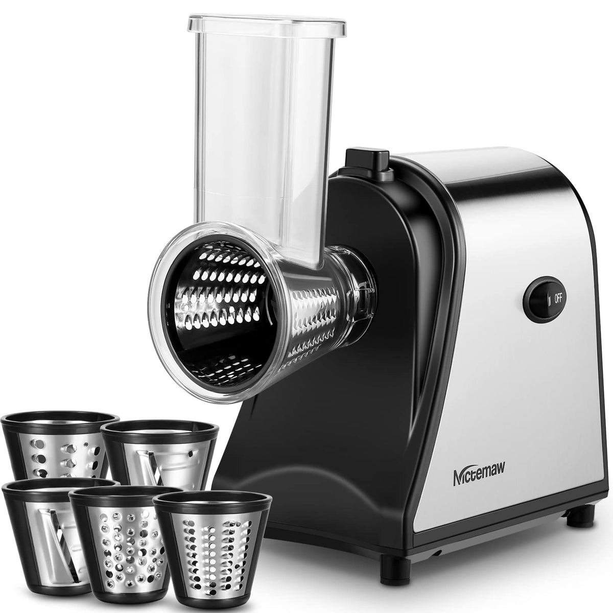 Electric Vegetable Cutter 500 W with 5 Cutting Drums O731