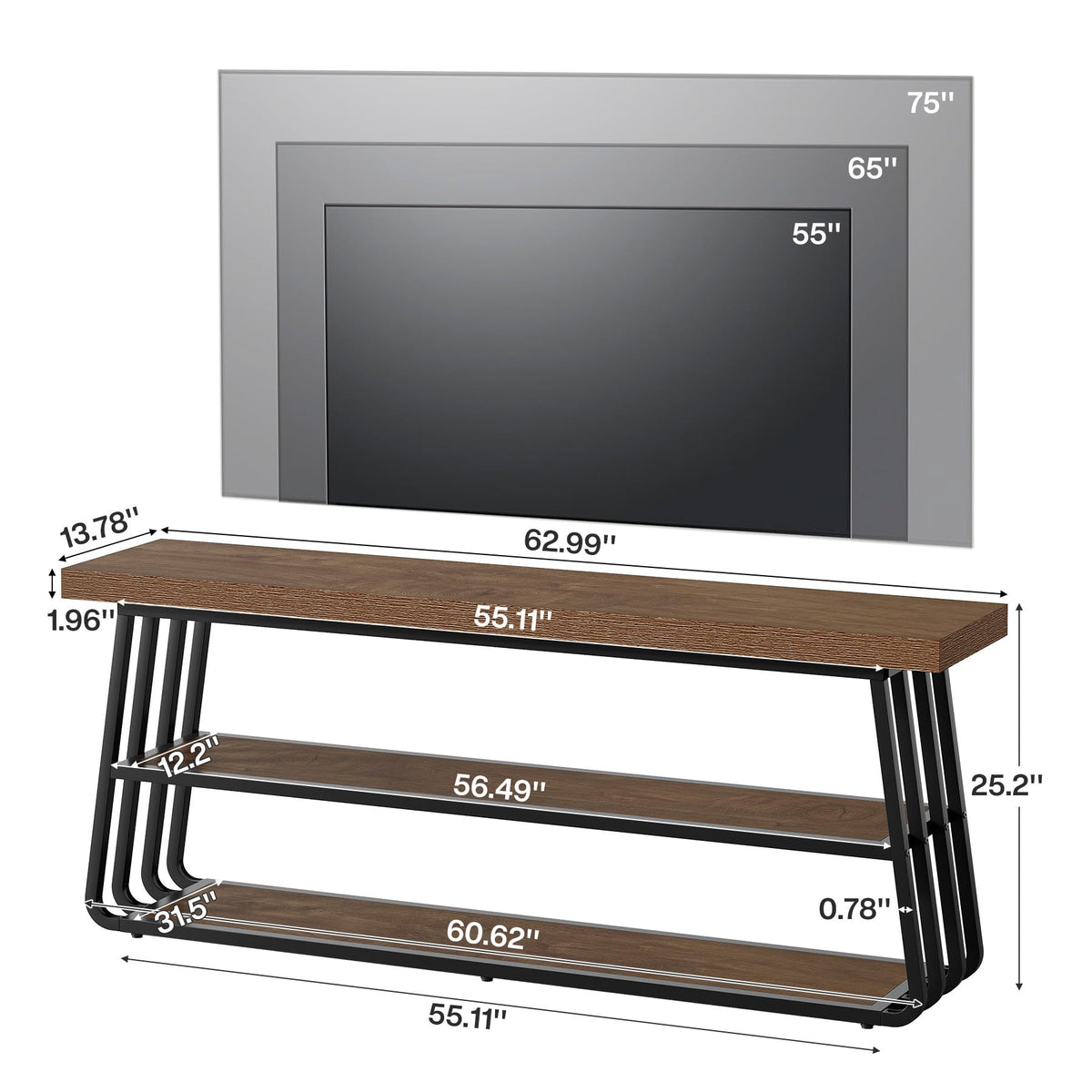 55/65 Inch TV Stand with Storage A84554