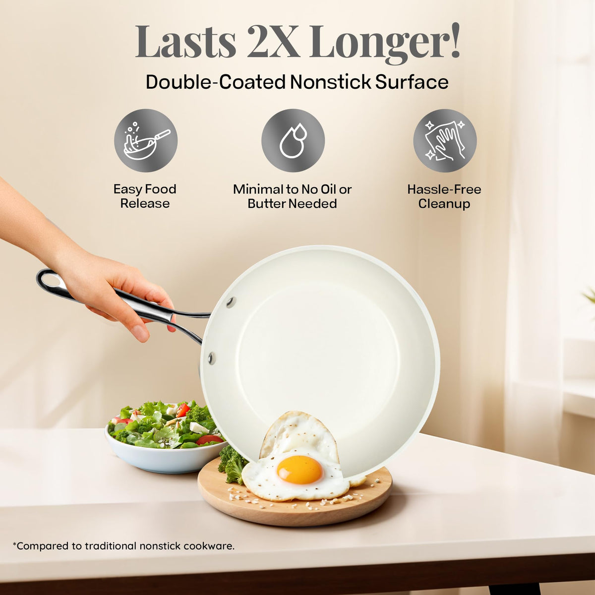 12 Pc Non Stick Ceramic Cookware Set I863