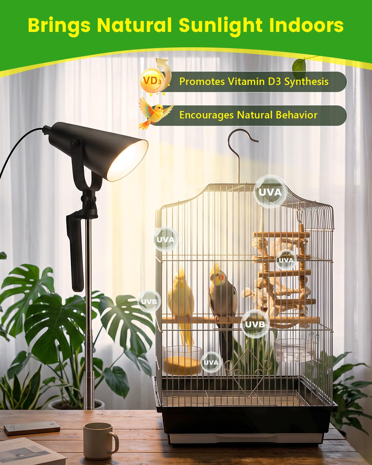 Bird Light with Adjustable Tripod Stand A984236