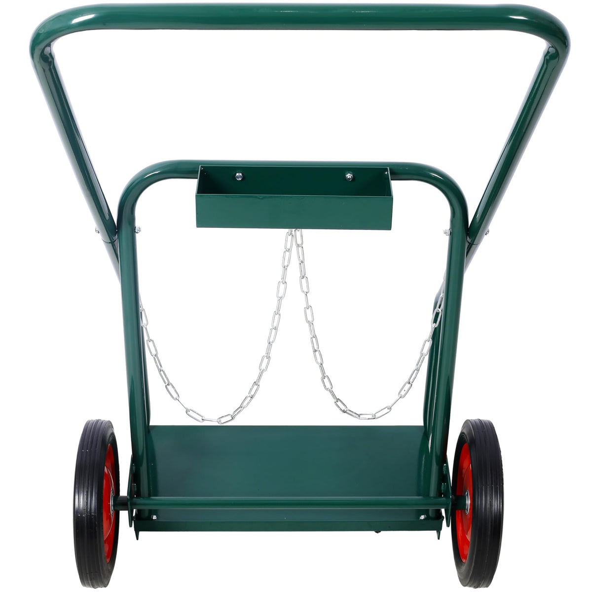 440 lb Capacity Welding Cylinder Hand Truck with 10-Inch Solid Rubber Wheels I549