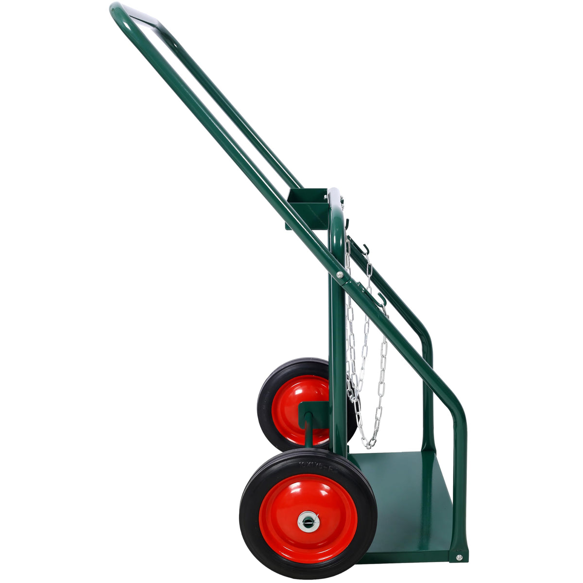 440 lb Capacity Welding Cylinder Hand Truck with 10-Inch Solid Rubber Wheels I549