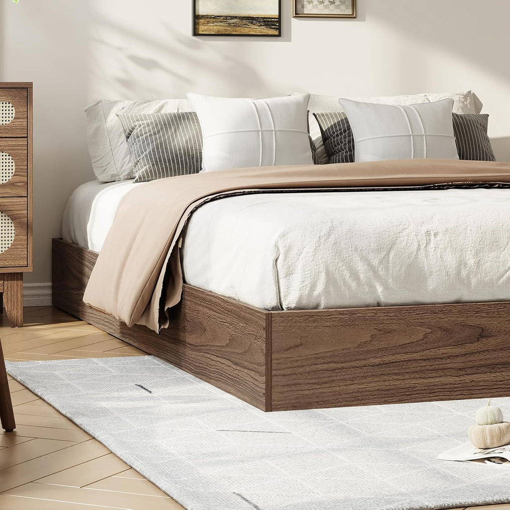 Wooden California King Size Platform Bed Frame D103537