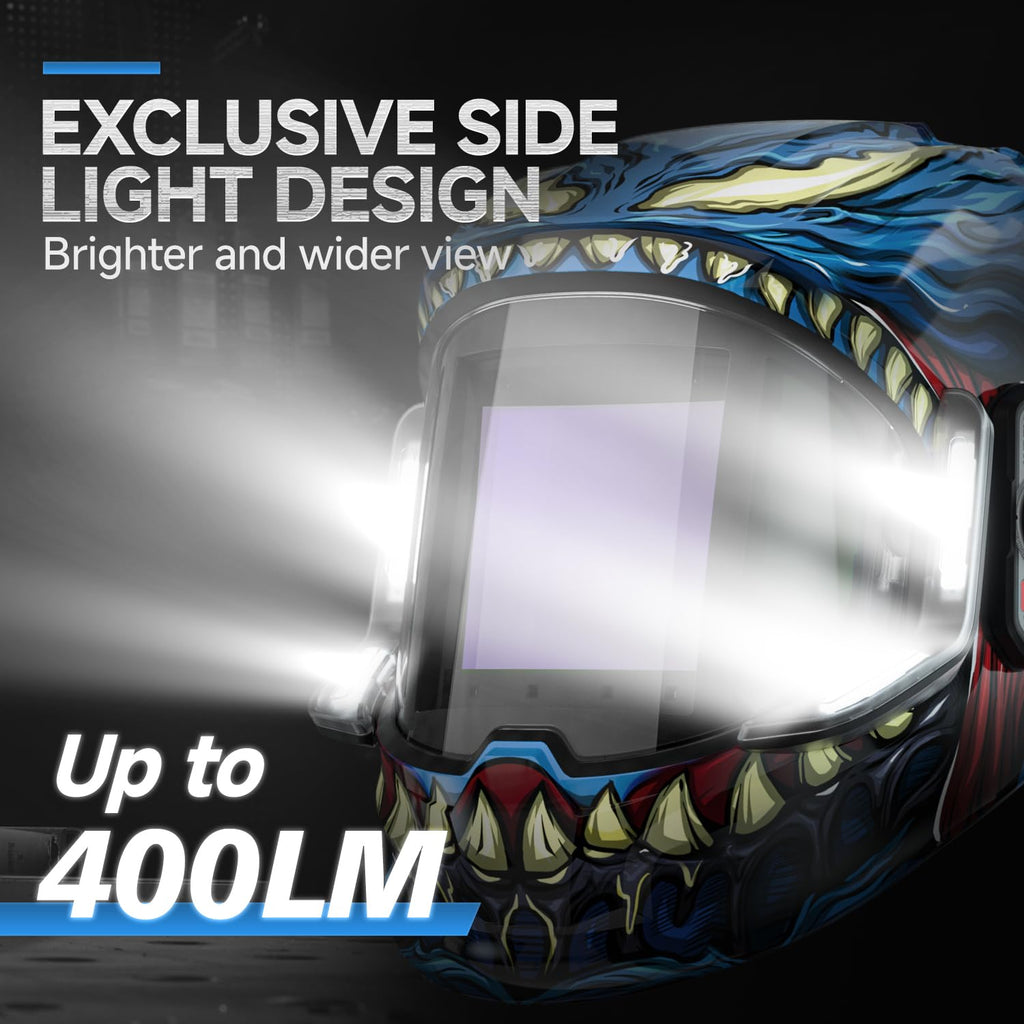 Auto Darkening Welding Helmet with Light D3932