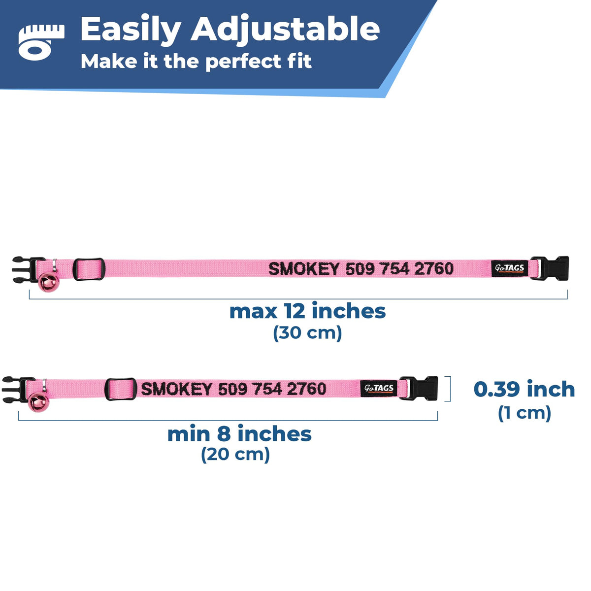 Personalized Cat Collars with Breakaway Safety Release Buckle O99035