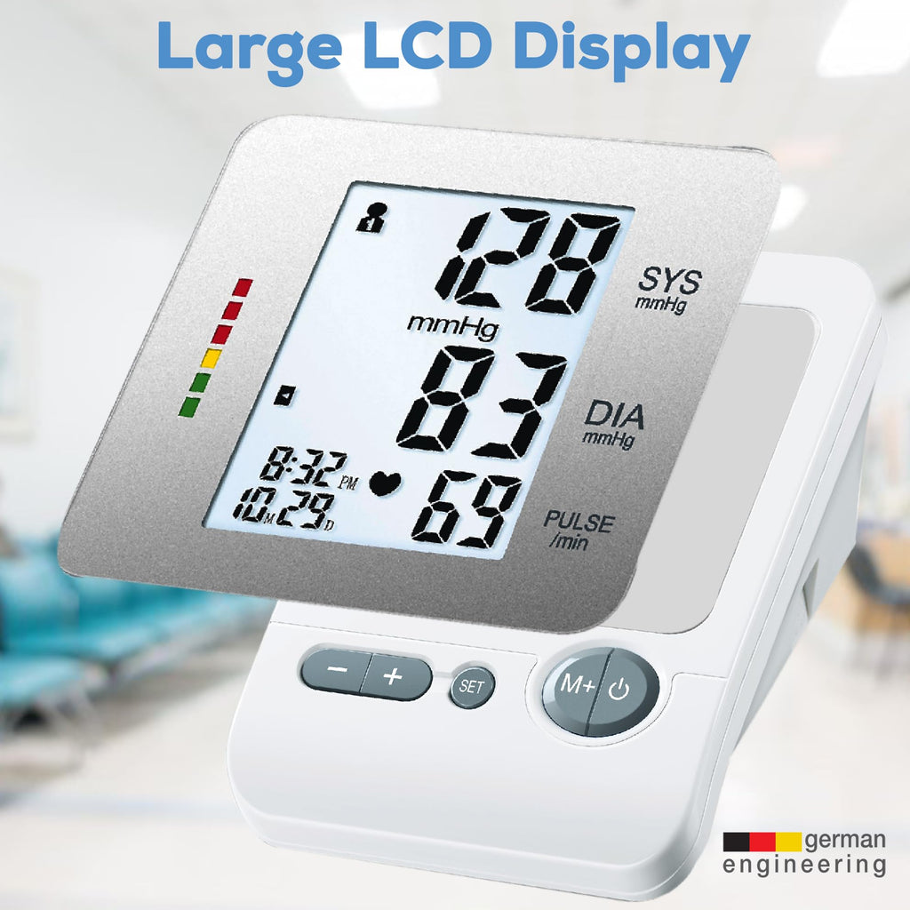 Upper Arm Blood Pressure Monitor with Large Cuff H87103
