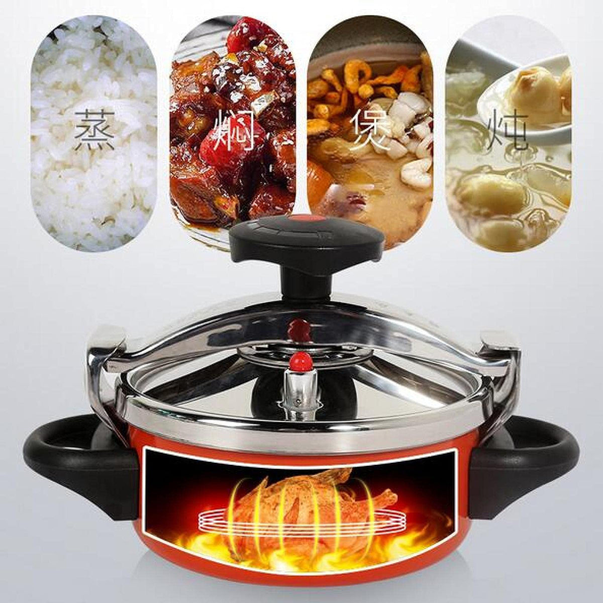 Camping Pressure Cooker Aluminum Alloy 2L Z183