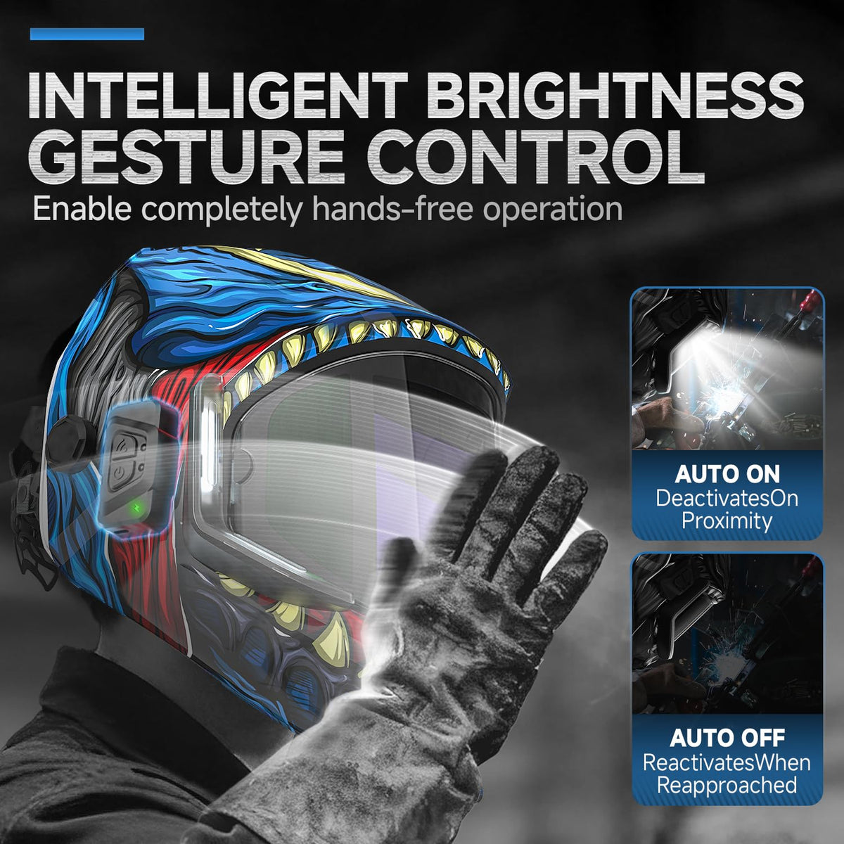 Auto Darkening Welding Helmet with Light D3932