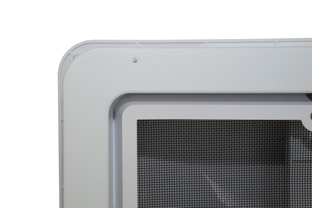 14" RV Roof Vent with White Lid and Manual Crank R76141