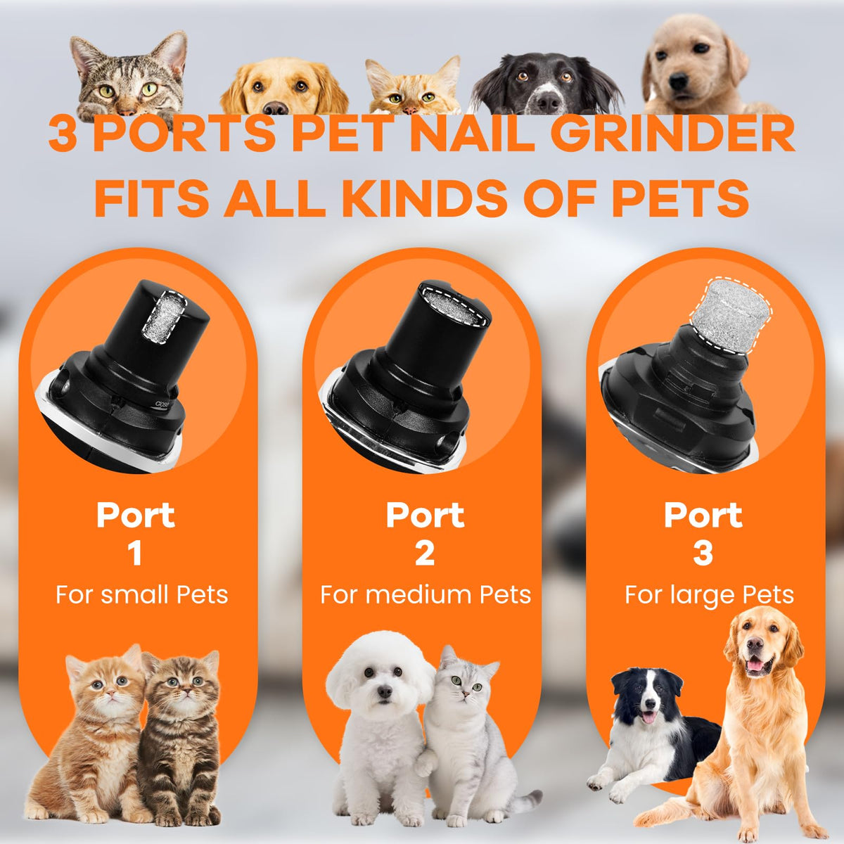 Rechargeable Electric Pet Nail Grinder Y8891