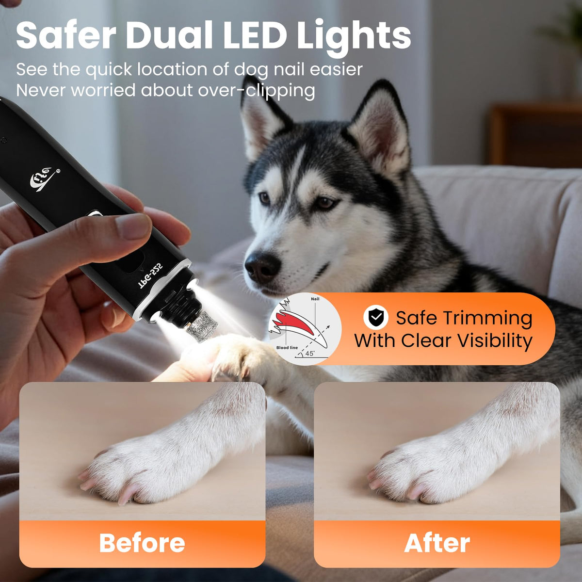 Rechargeable Electric Pet Nail Grinder Y8891