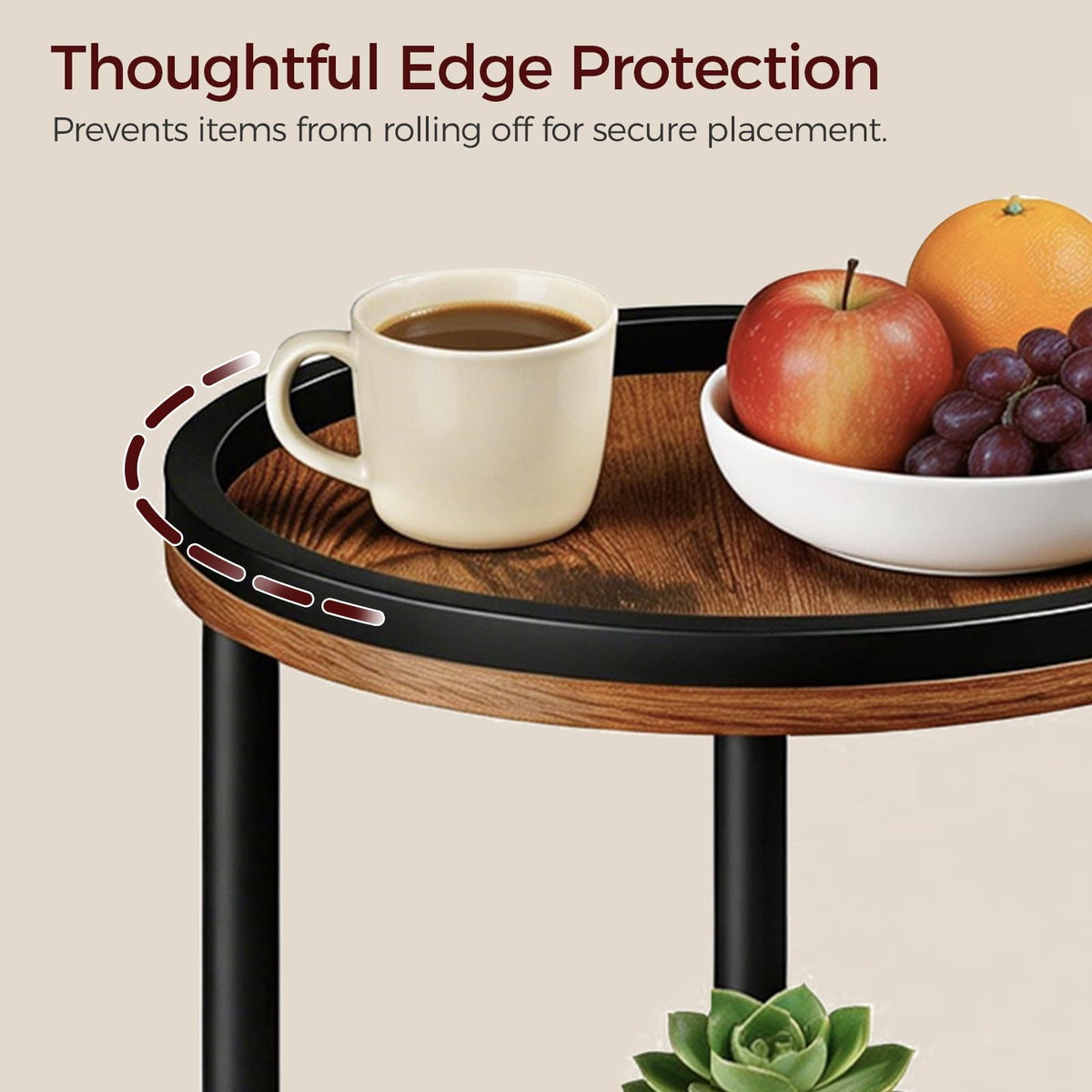 Small Round 3-Tier Side Table J486623