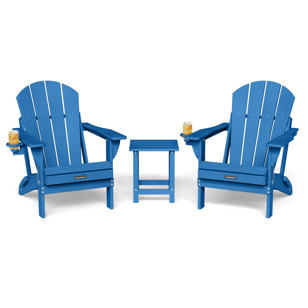 Folding Adirondack Chairs and Table Set K231