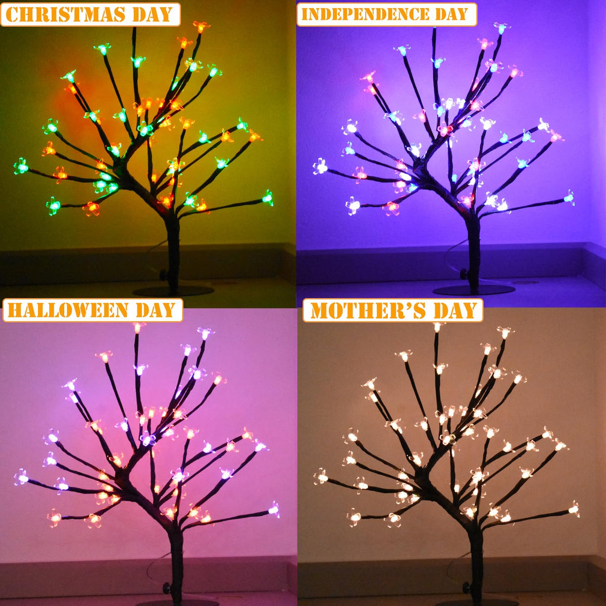 Color-Changing LED Cherry Blossom Tree Light P232