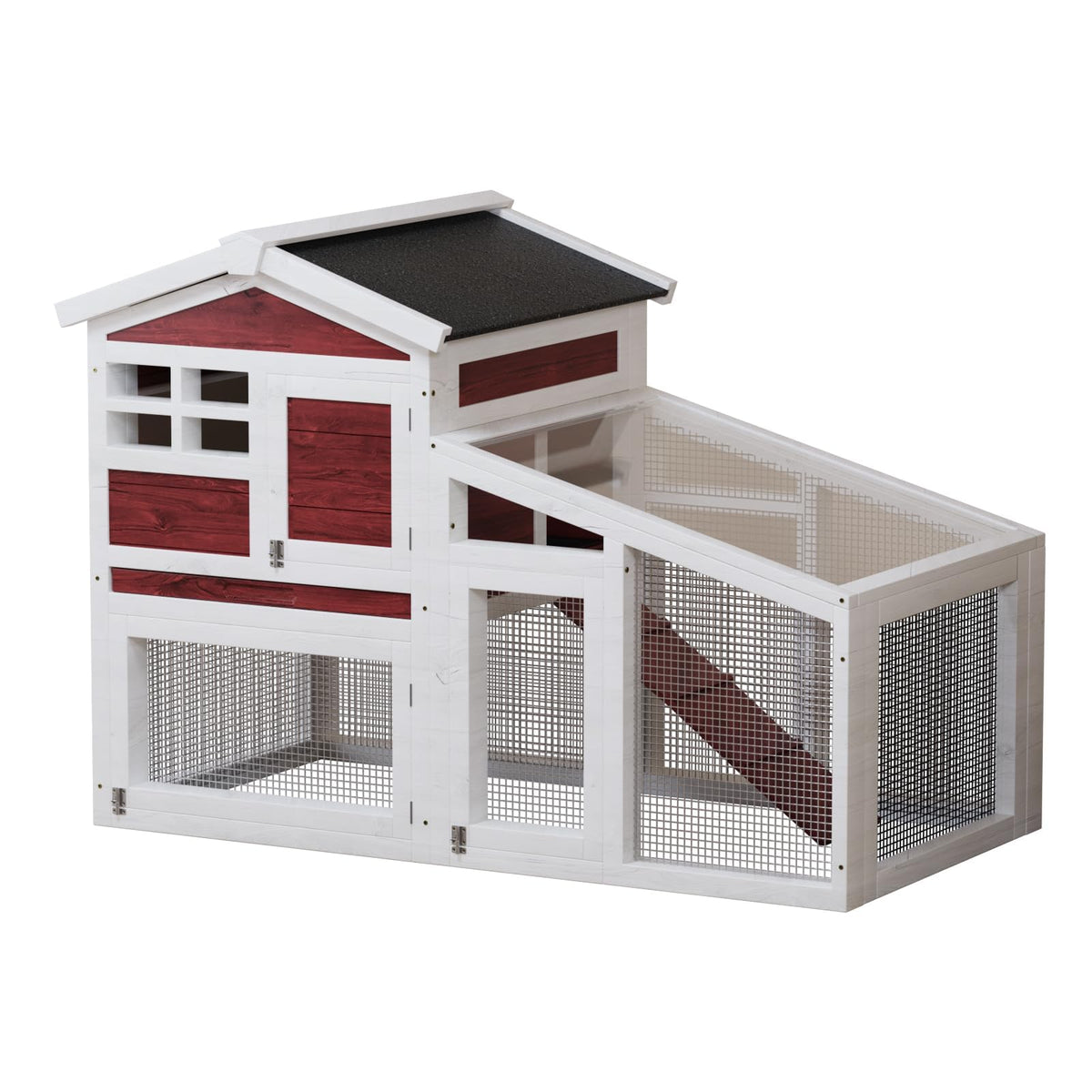 Weatherproof Wooden Rabbit Hutch C393