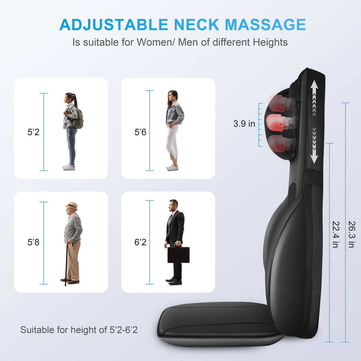 Shiatsu Back Massager with Heat U672
