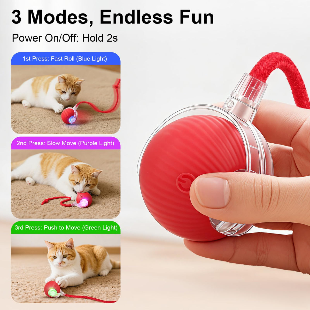 Automatic Rolling Electronic Cat Dog Toy Y851