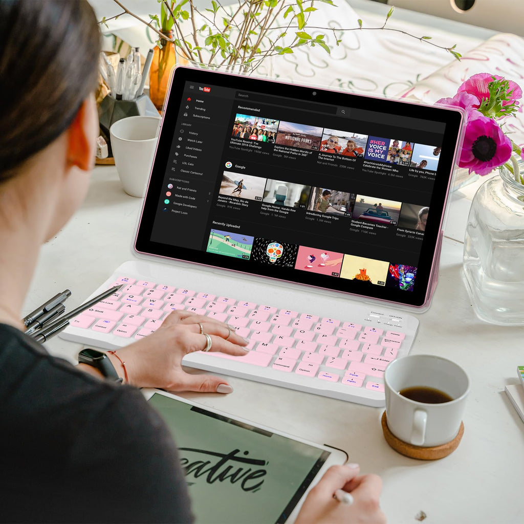 10 inch 2 in 1 Tablet with Keyboard K2200