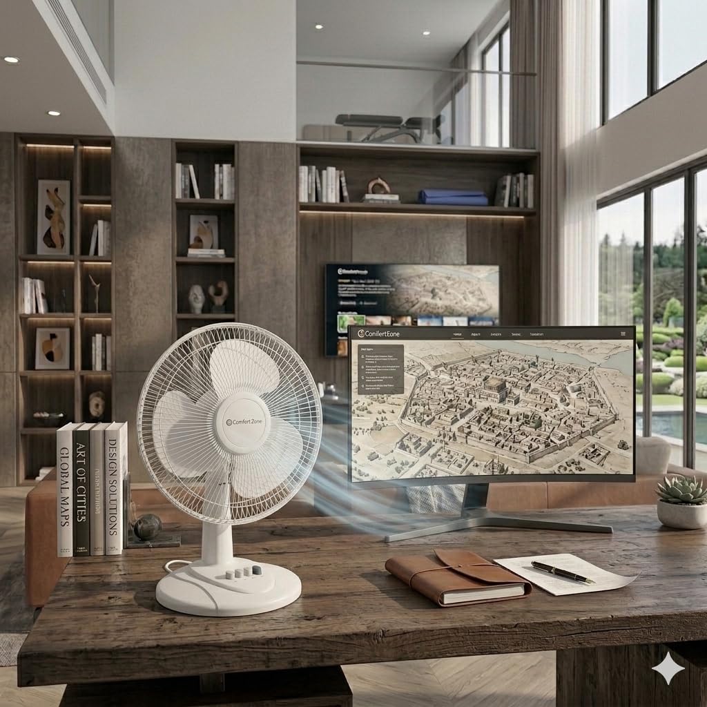 16 inch 3 Speed Oscillating Table Fan V584