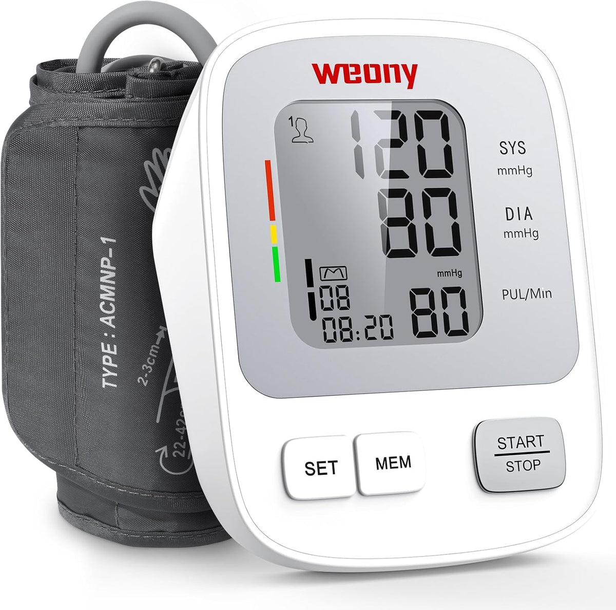 Blood Pressure Monitor with Adjustable 9-17in Cuff C374898
