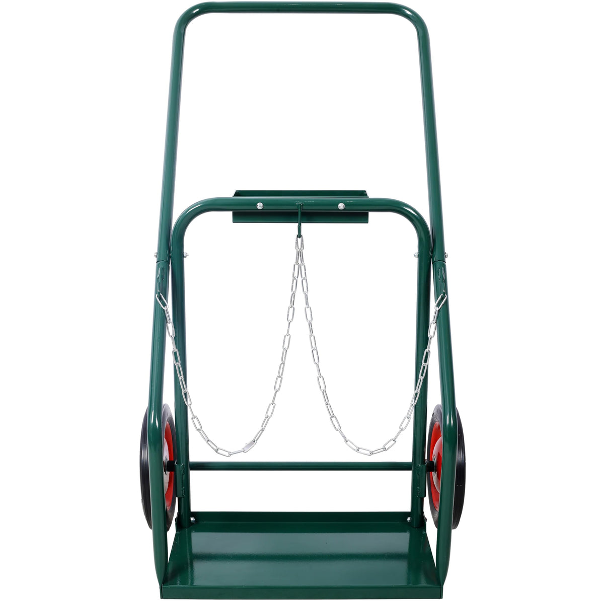 440 lb Capacity Welding Cylinder Hand Truck with 10-Inch Solid Rubber Wheels I549
