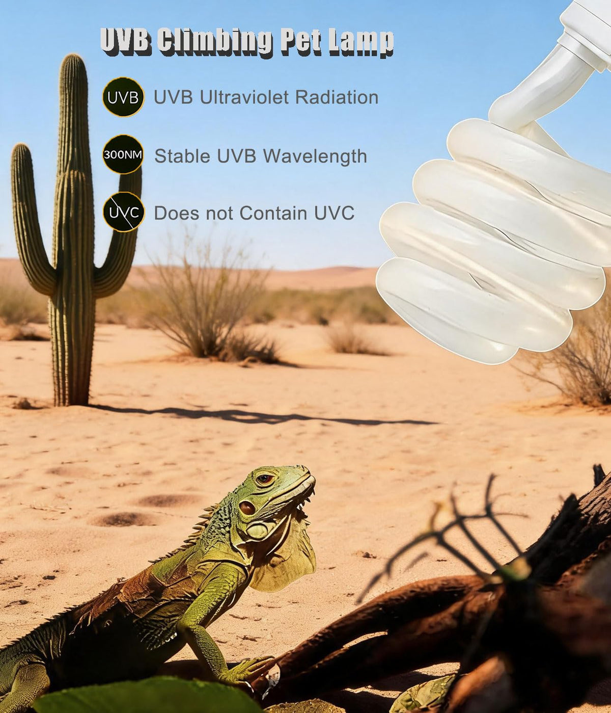 E26 Reptile UVB Light Bulb 26W 2-Pack O27016