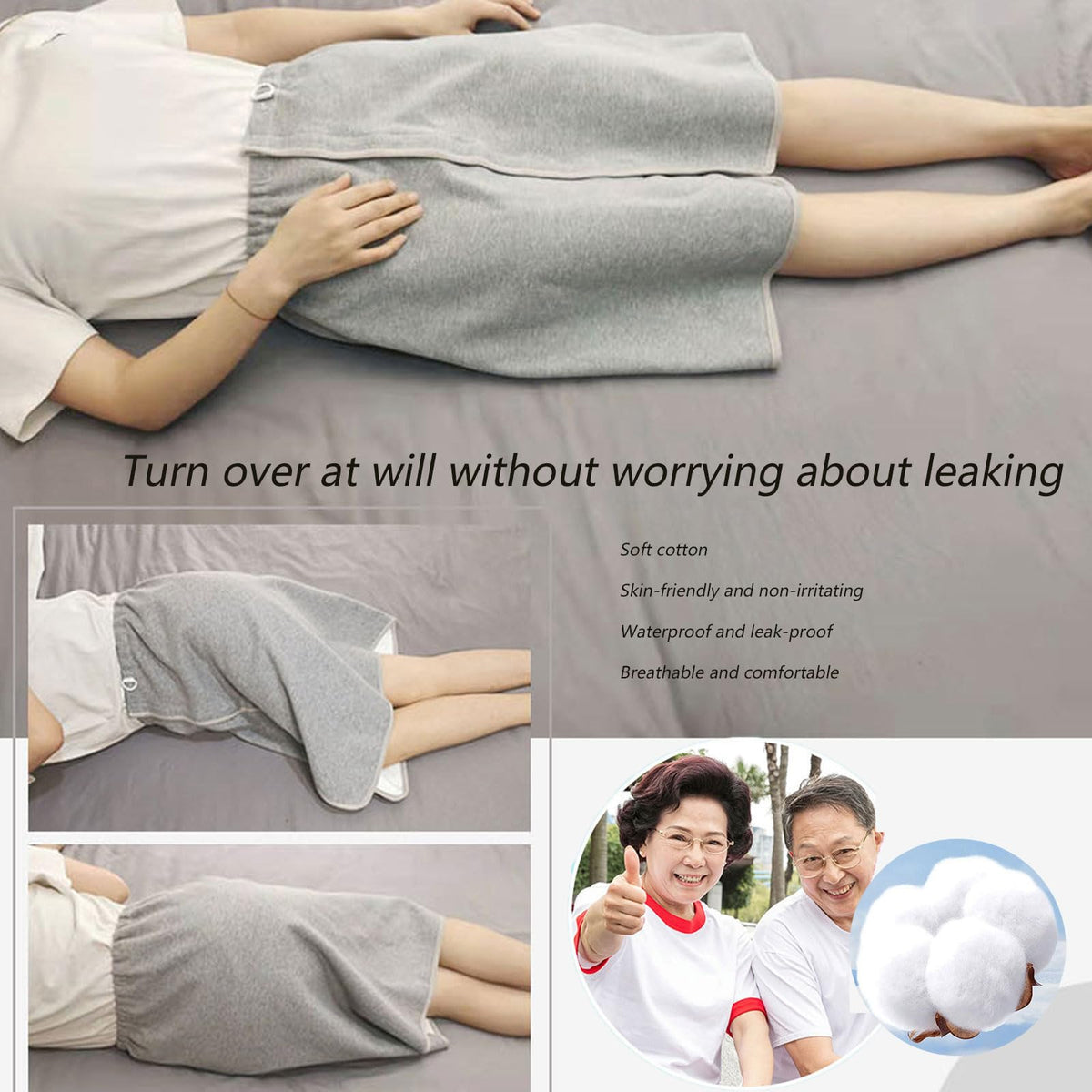 Adjustable Reusable Waterproof Diaper Skirt N95730