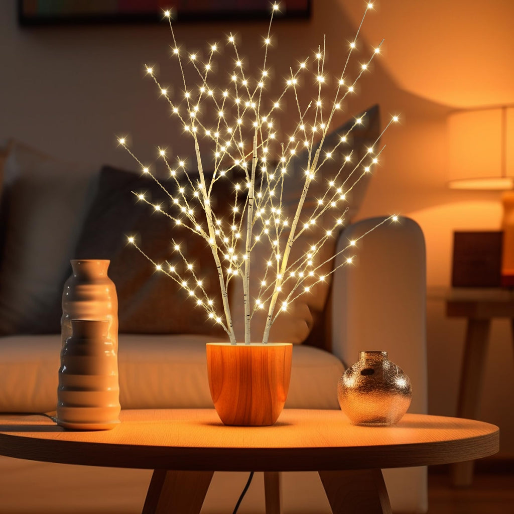 Birch Light Tree with 180 LED Lights Q914