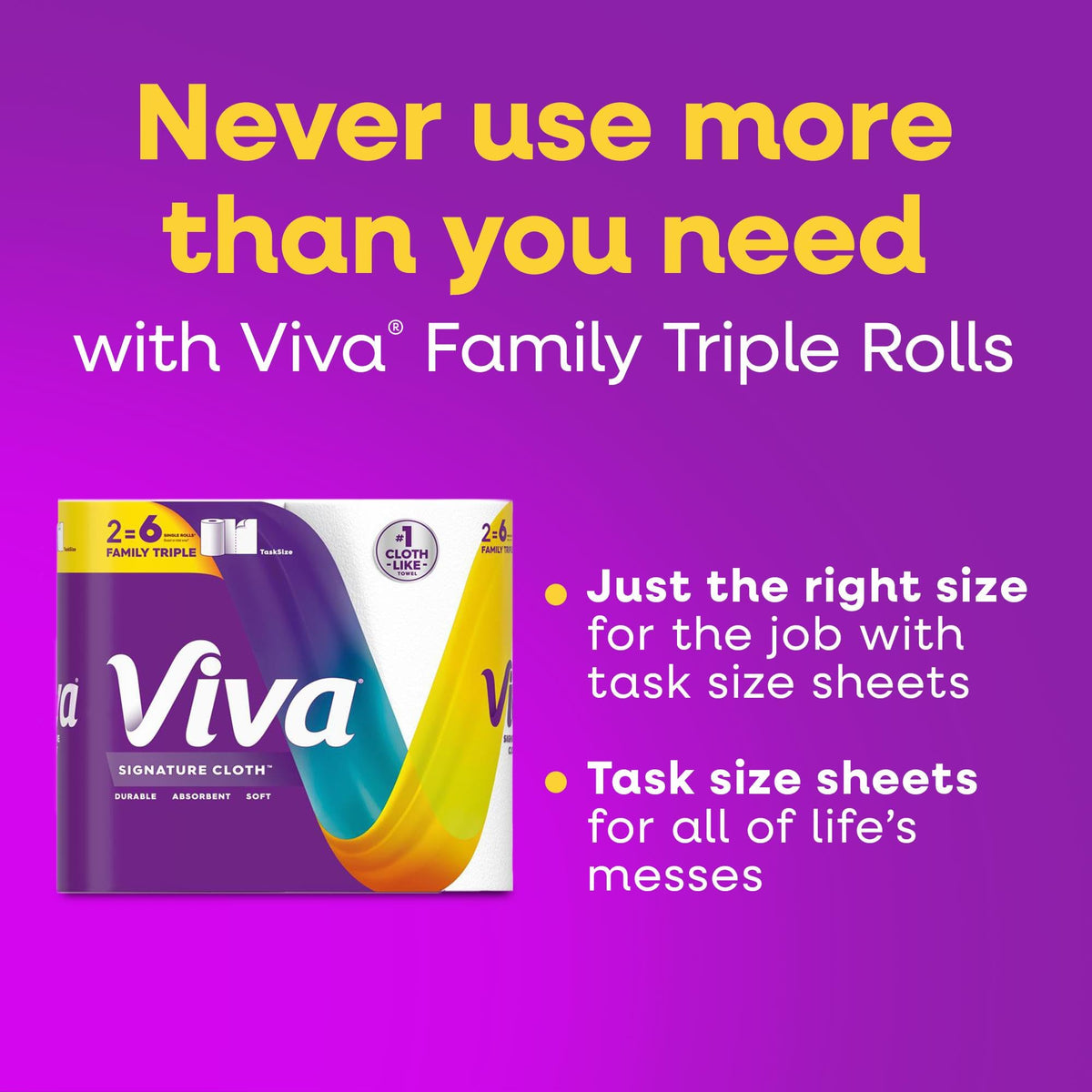 Cloth Paper Towels, 8 Triple, 141 Sheets per Roll B9642