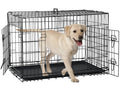 Folding Metal Dog Crate with Tray & Divider A5598