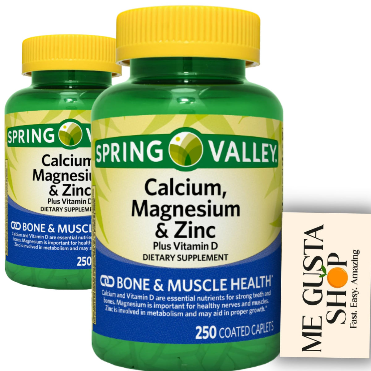 Calcium Magnesium Zinc Plus Vitamin D3 Caplets 500 Count M135751