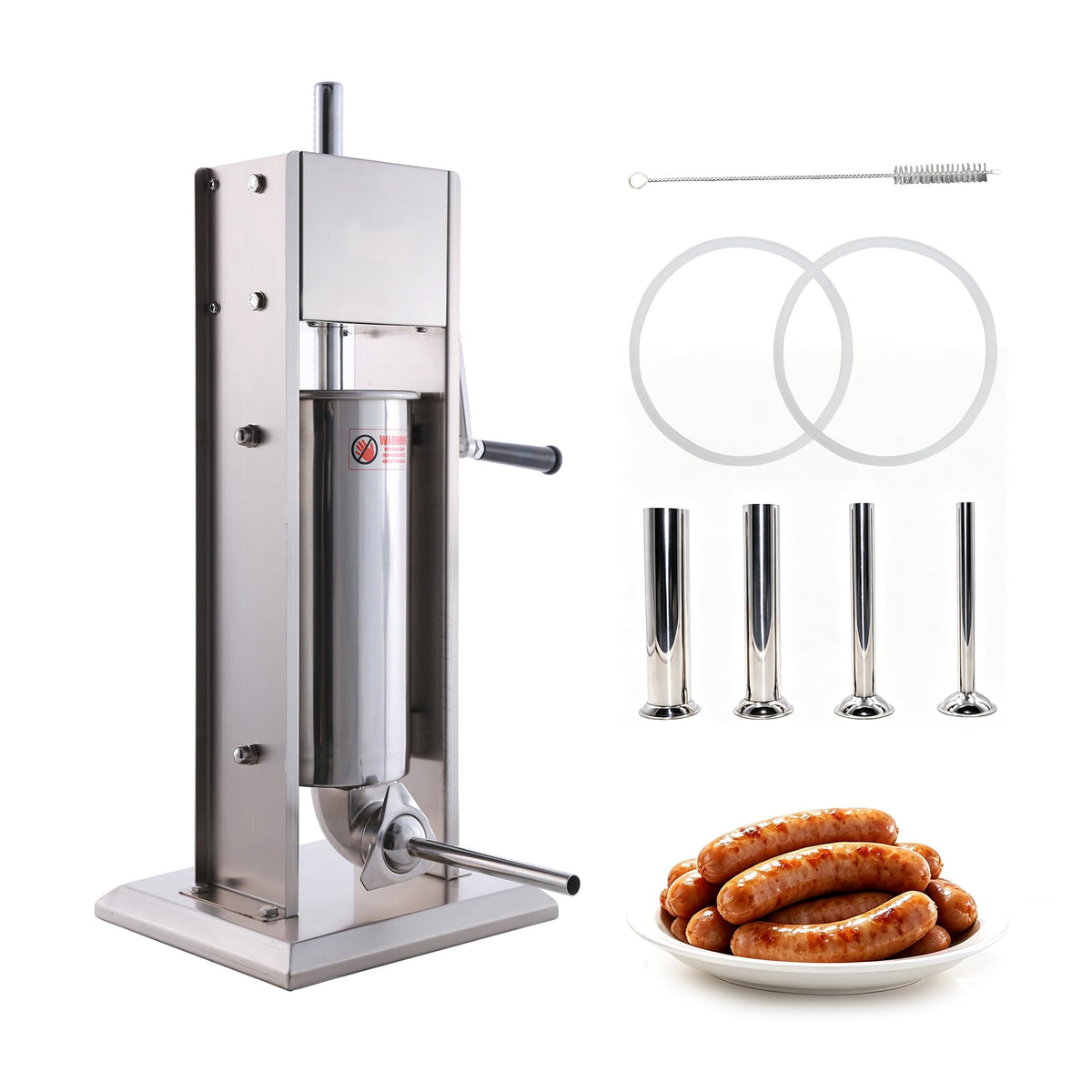 Stainless Steel Vertical Sausage Stuffer 11Lb/5L R164194