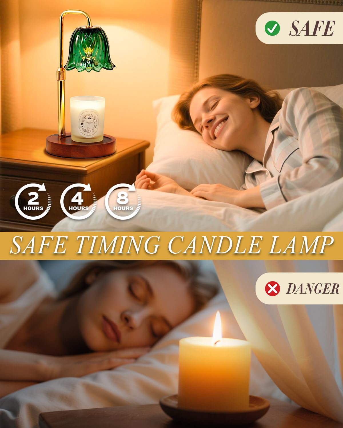 Dimmable Candle Warmer Lamp with Timer L8155