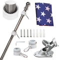 6FT Tangle Free Spinning Metal Flag Pole Kit with 3x5 Flag A845753