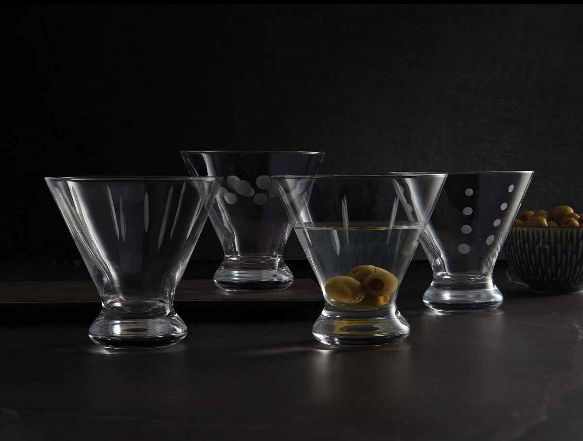 Set of 4 Stemless Martini Glass P712745