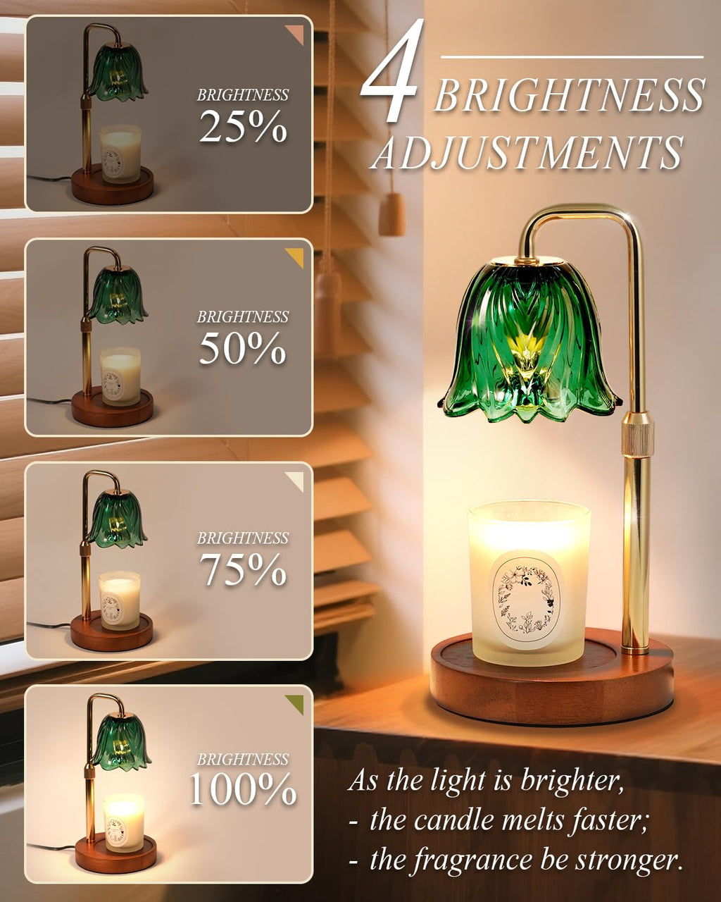 Dimmable Candle Warmer Lamp with Timer L8155
