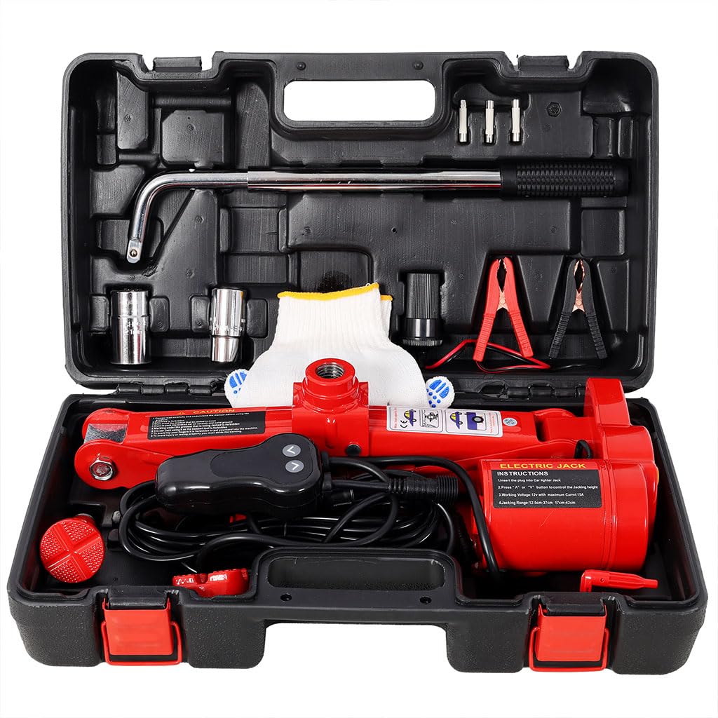 3 Ton Electric Scissor Jack Kit with Carry Case Z763159