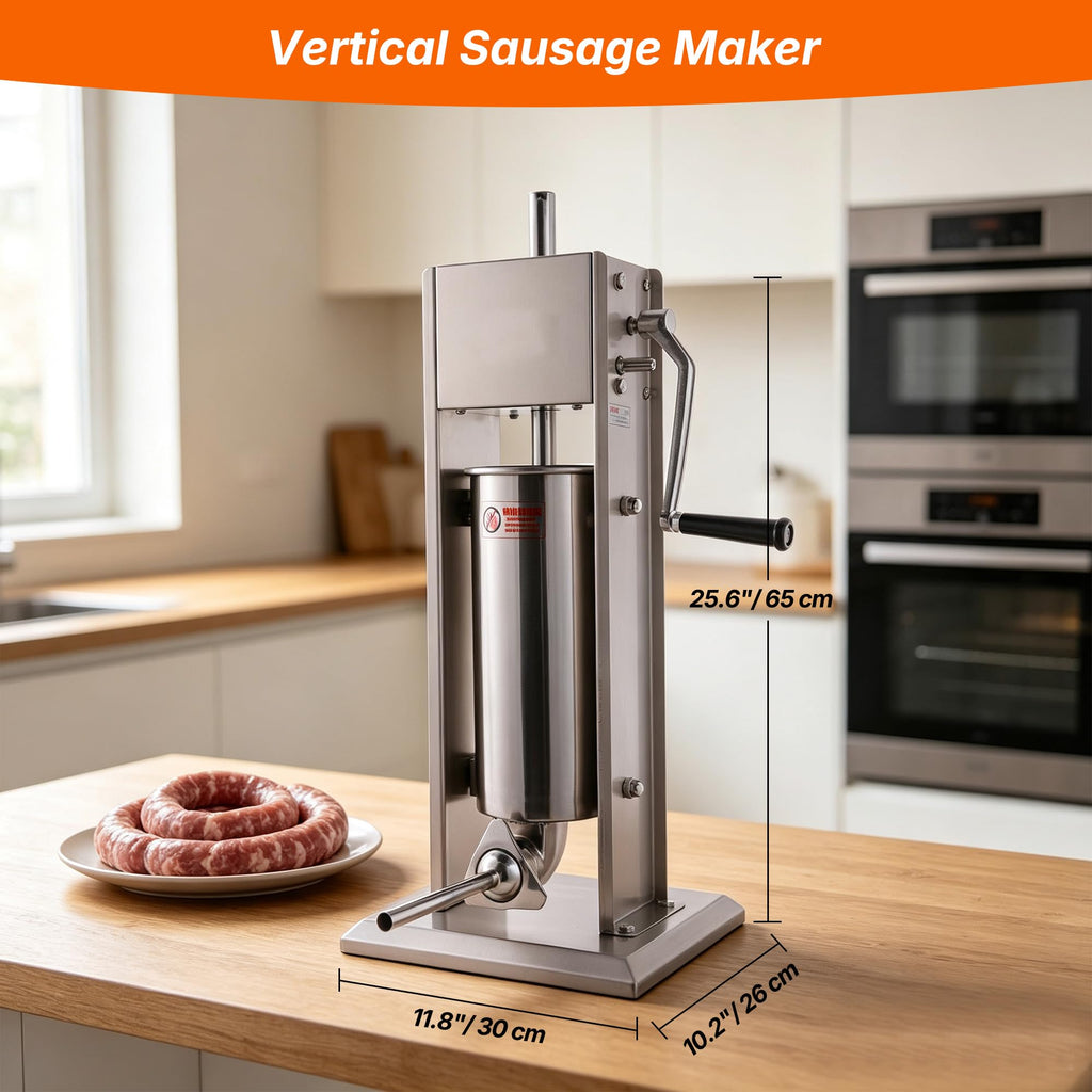 Stainless Steel Vertical Sausage Stuffer 11Lb/5L R164194