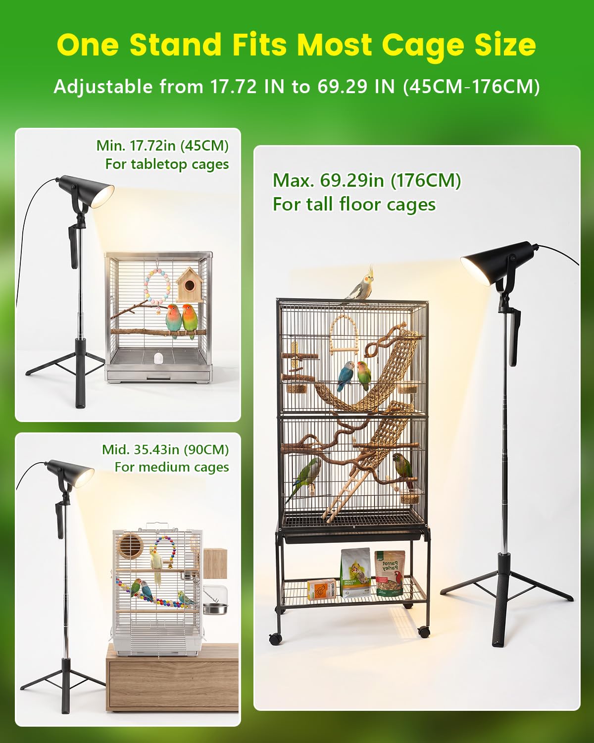 Bird Light with Adjustable Tripod Stand A984236