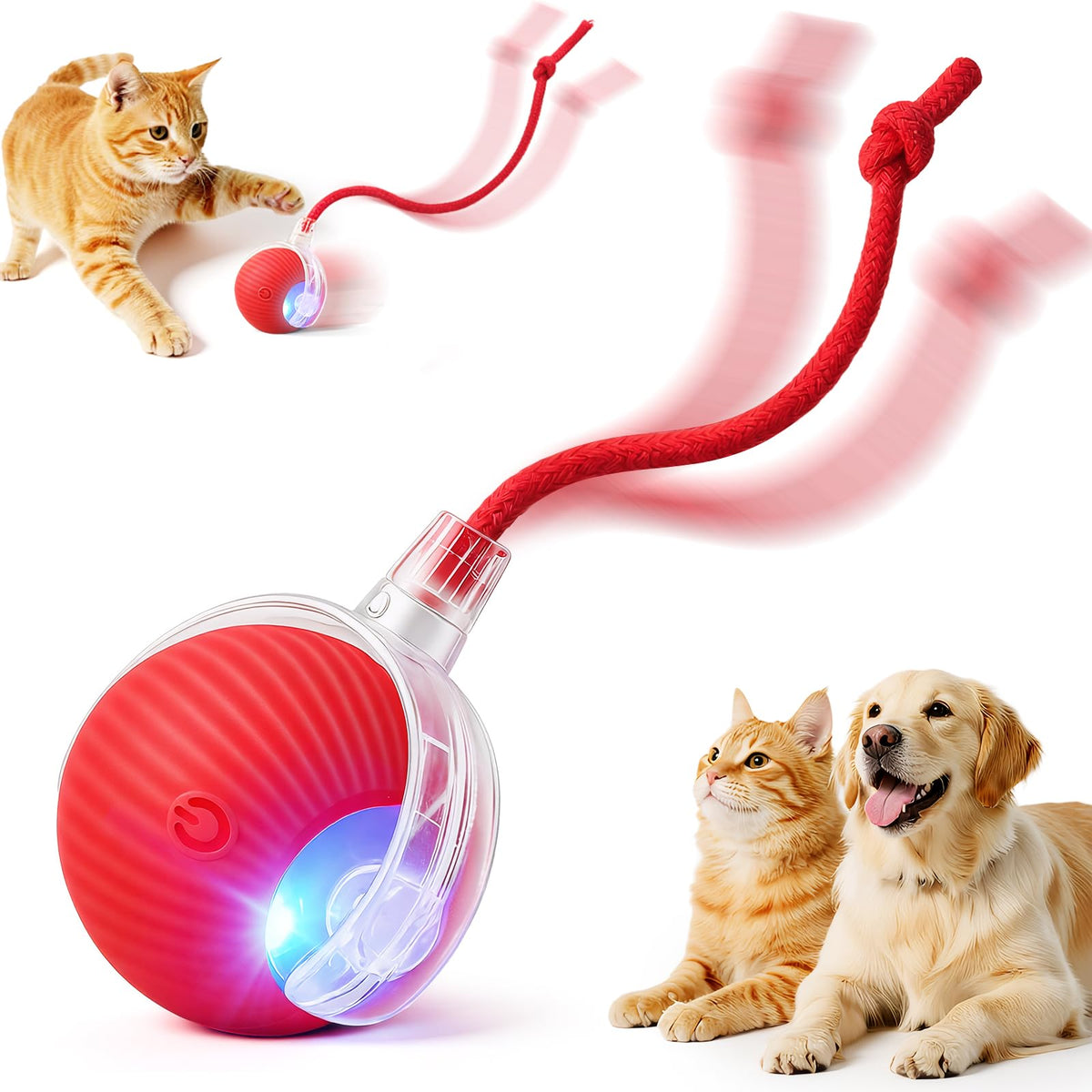 Automatic Rolling Electronic Cat Dog Toy Y851