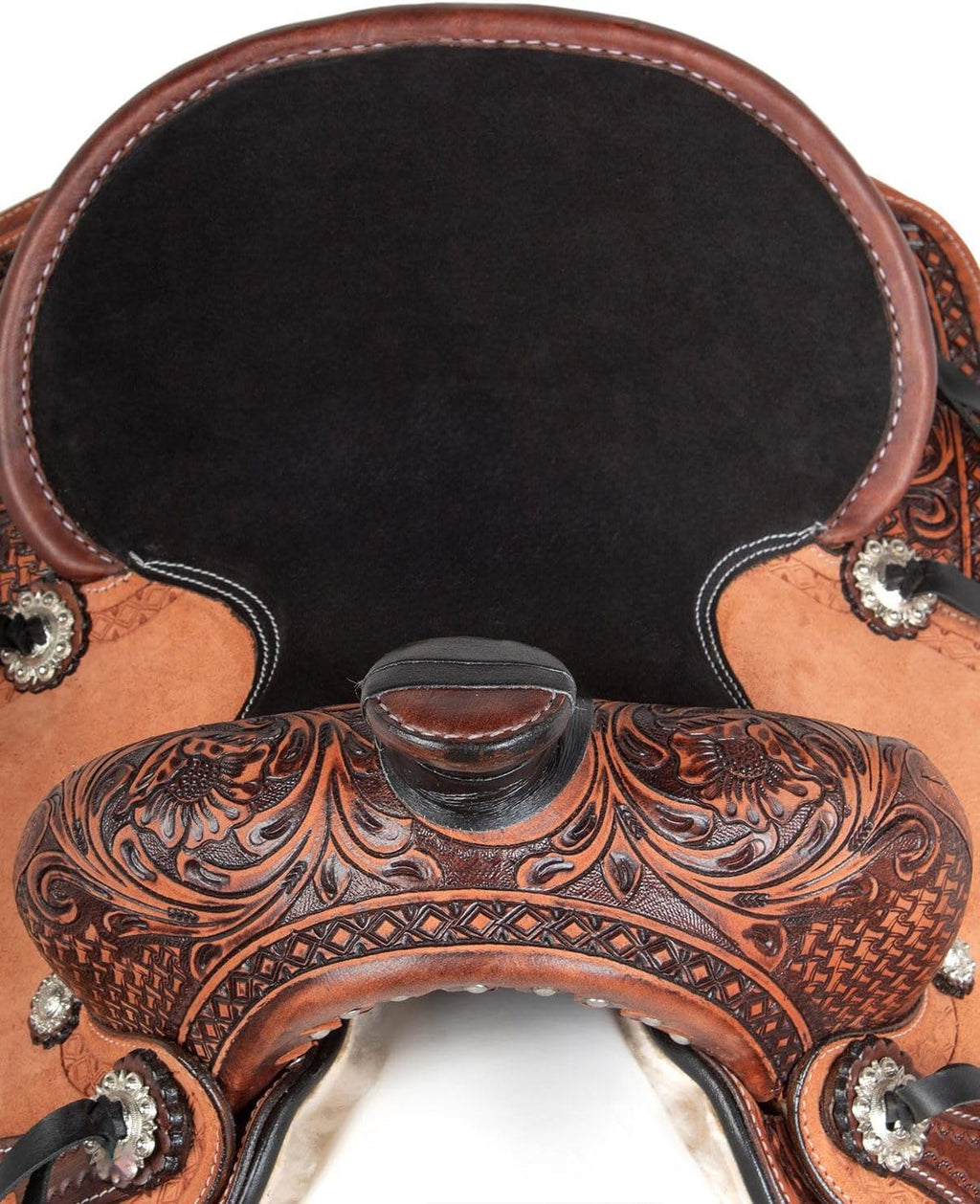 Leather Horse Saddle Set with Tack & Stirrups N400201