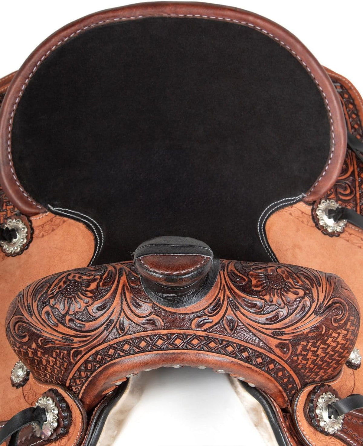 Leather Horse Saddle Set with Tack & Stirrups N400201