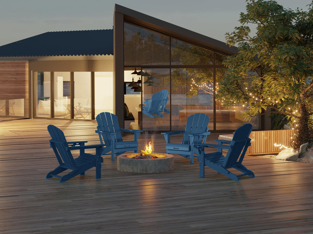 Folding Adirondack Chairs and Table Set K231