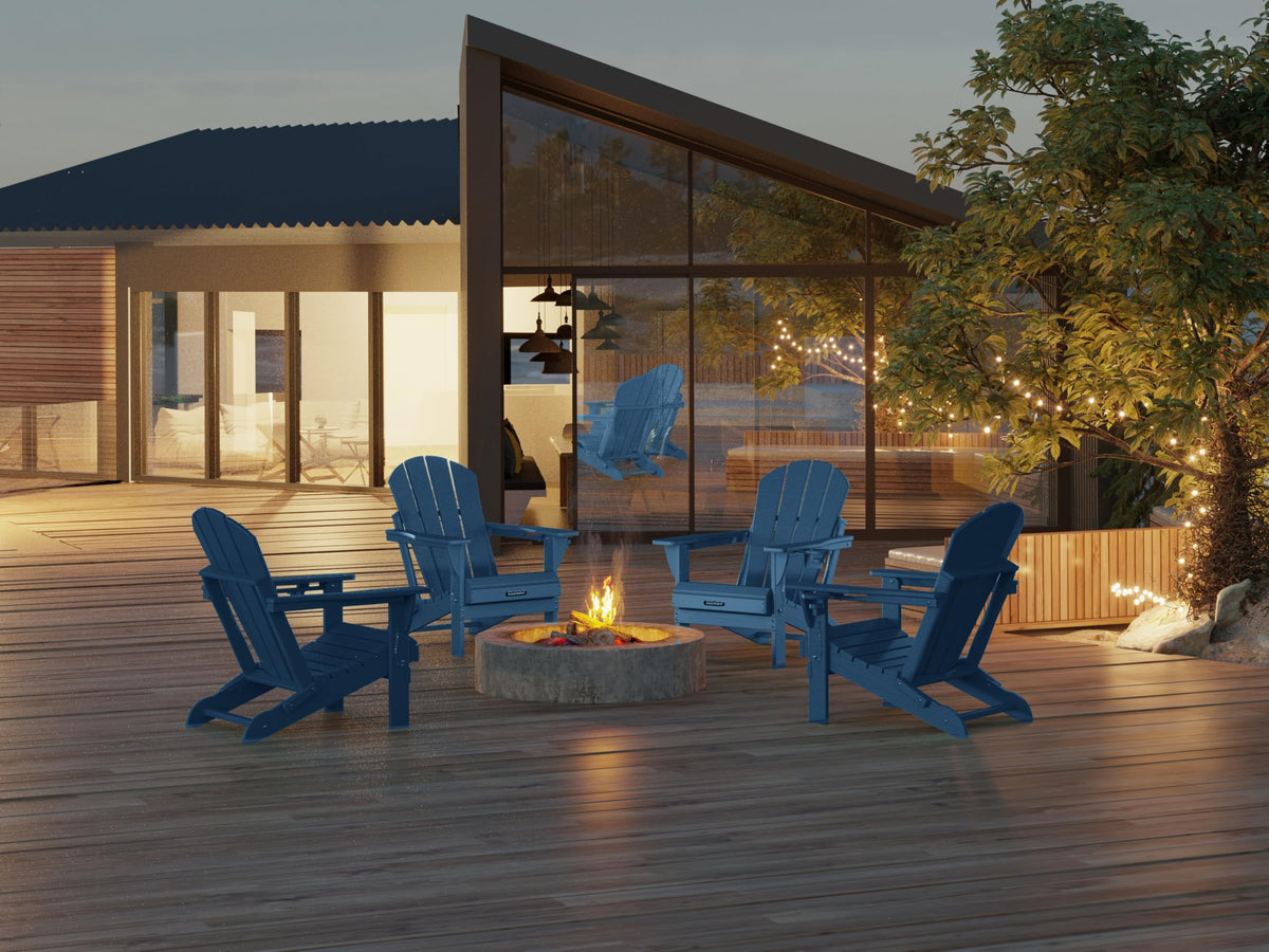 Folding Adirondack Chairs and Table Set K231