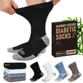 4 Pairs Crew Diabetic Socks Size 9-12/10-13/13-15 Y733